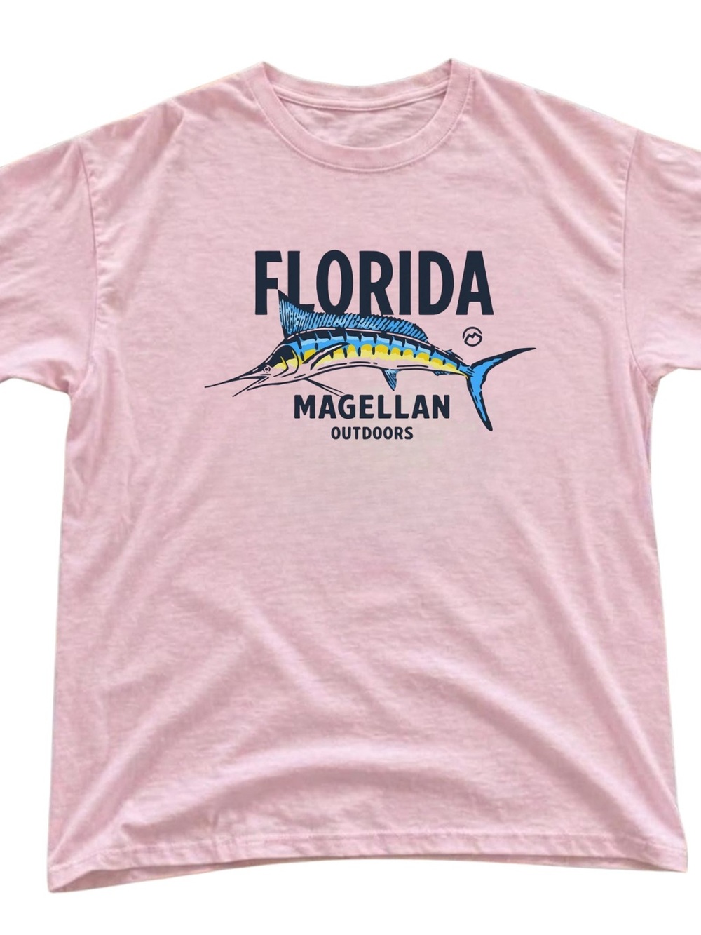 Gildan Magellan Outdoors Light Pink Florida Marlin Graphic Tee